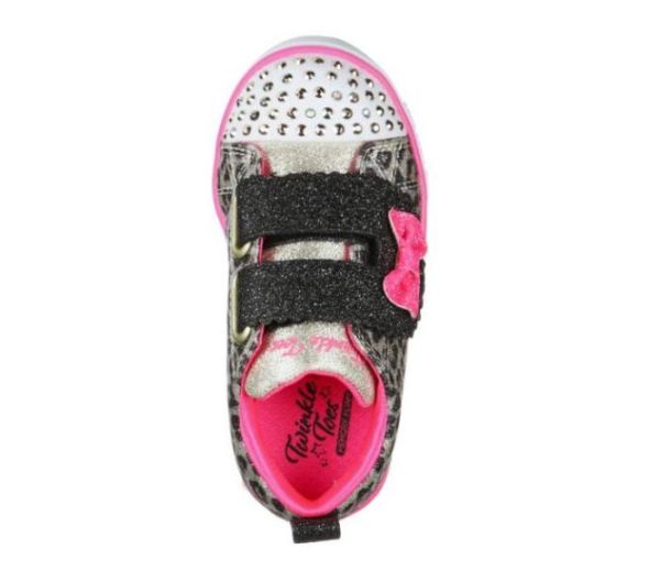 Skechers Girls' Twinkle Toes: Sparkle Lite - Mini Leopards