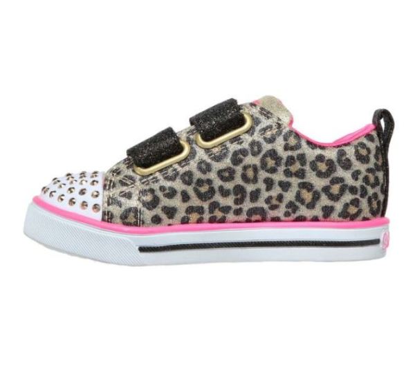 Skechers Girls' Twinkle Toes: Sparkle Lite - Mini Leopards