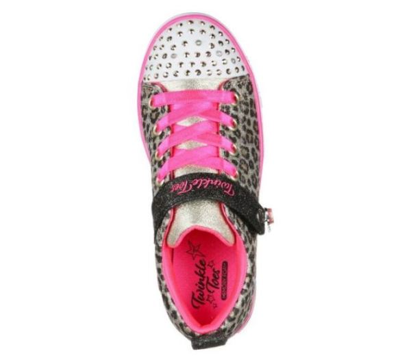 Skechers Girls' Girl's Twinkle Toes: Sparkle Lite - Leopard Shines