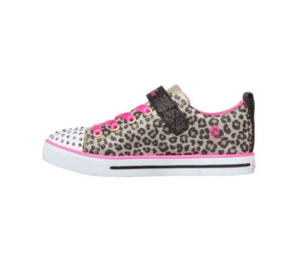 Skechers Girls' Girl's Twinkle Toes: Sparkle Lite - Leopard Shines