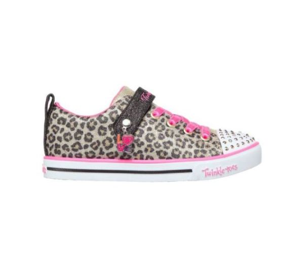 Skechers Girls' Girl's Twinkle Toes: Sparkle Lite - Leopard Shines