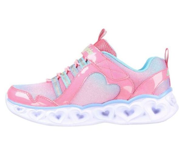 Skechers Girls' S Lights: Heart Lights - Rainbow Lux