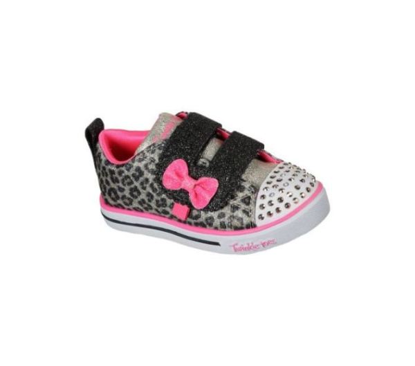 Skechers Girls' Twinkle Toes: Sparkle Lite - Mini Leopards