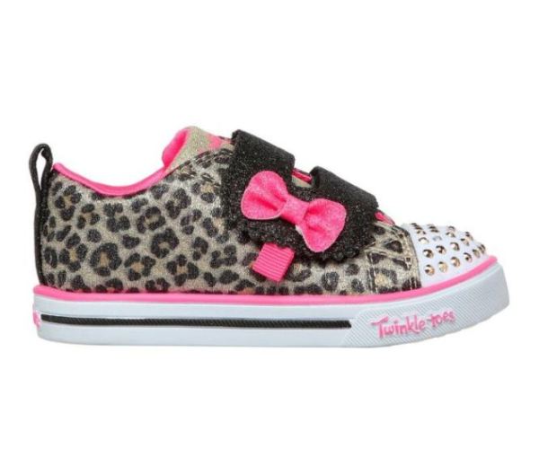 Skechers Girls' Twinkle Toes: Sparkle Lite - Mini Leopards