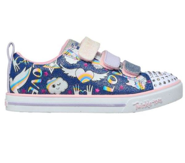 Skechers Girls' Twinkle Toes: Sparkle Lite - Believe In Rainbows