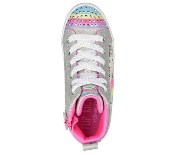 Skechers Girls' Flip Kicks: Twi-Lites 2.0 - Rainbow Daydreams