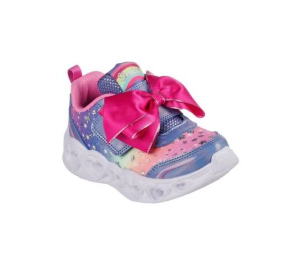 Skechers Girls' Heart Lights - All About Bows
