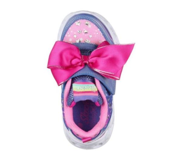 Skechers Girls' Heart Lights - All About Bows