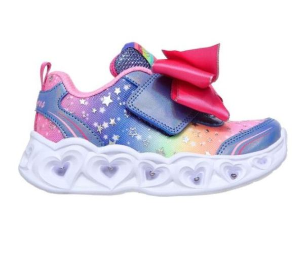 Skechers Girls' Heart Lights - All About Bows