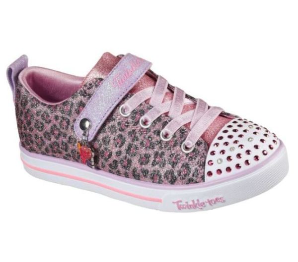 Skechers Girls' Girl's Twinkle Toes: Sparkle Lite - Leopard Shines