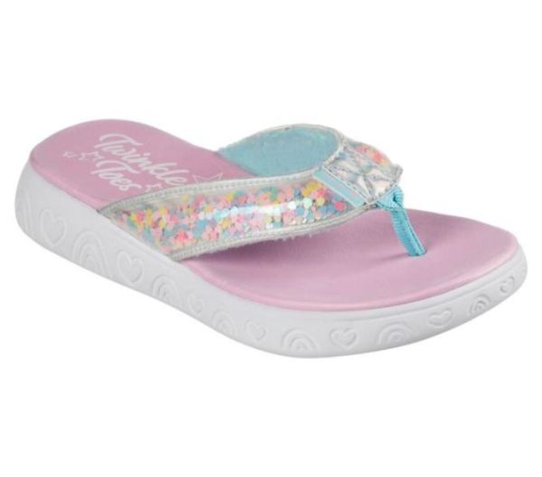 Skechers Girls' Twinkle Toes: Rainbow Shines - Confetti Magic