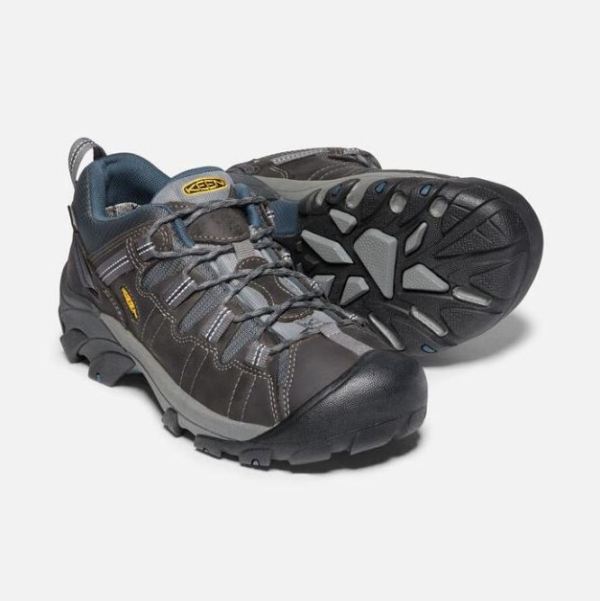 Keen | Men's Targhee II Waterproof-Gargoyle/Midnight Navy