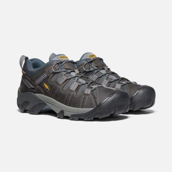 Keen | Men's Targhee II Waterproof-Gargoyle/Midnight Navy