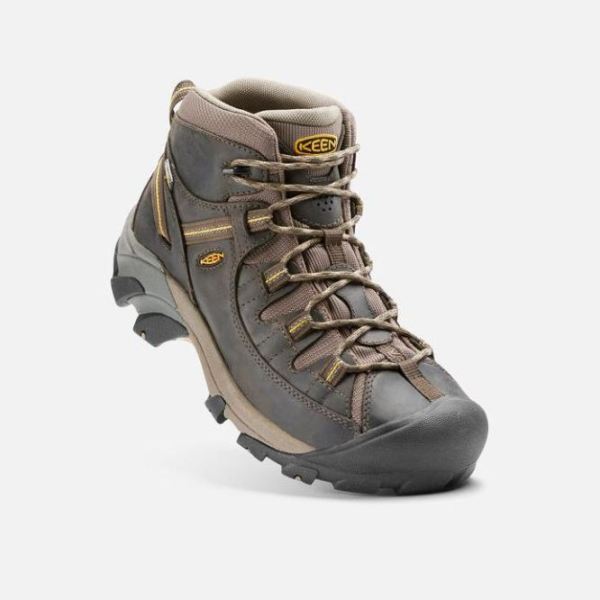 Keen | Men's Targhee II Waterproof Mid-Black Olive/Yellow