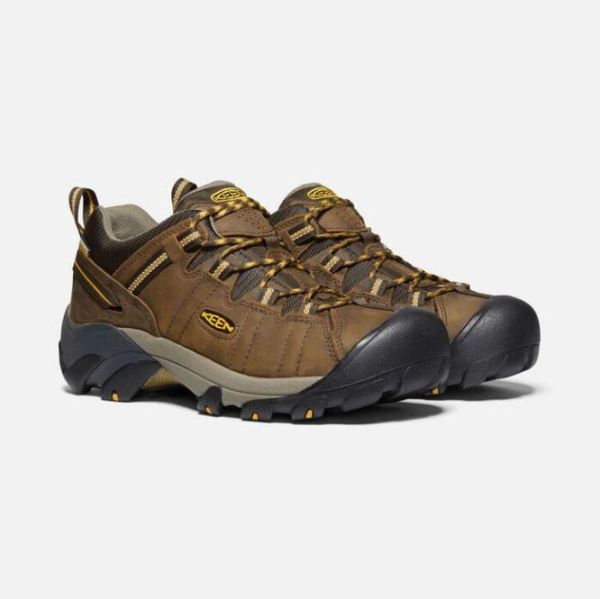 Keen | Men's Targhee II Waterproof-Cascade Brown/Golden Yellow