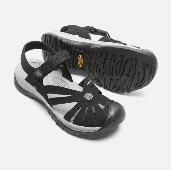 Keen | Women's Rose Sandal-BLACK/NEUTRAL GRAY