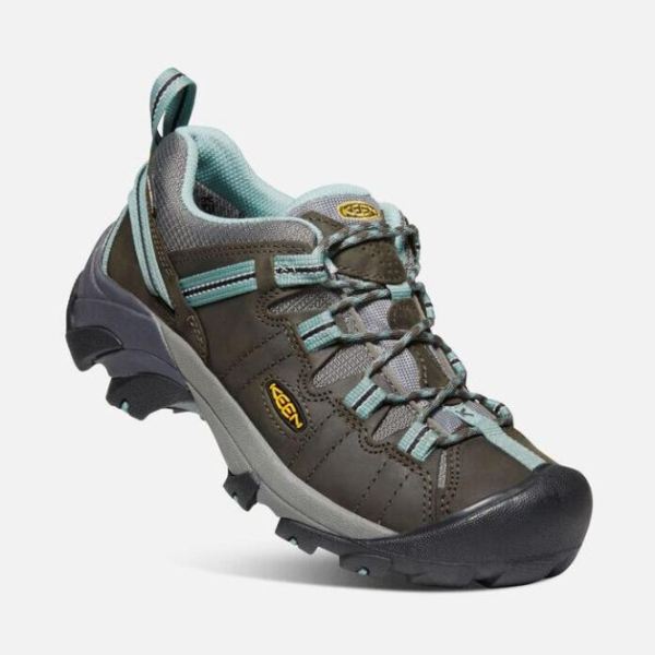 Keen | Women's Targhee II Waterproof-Black Olive/Mineral Blue