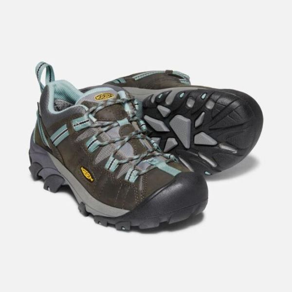 Keen | Women's Targhee II Waterproof-Black Olive/Mineral Blue