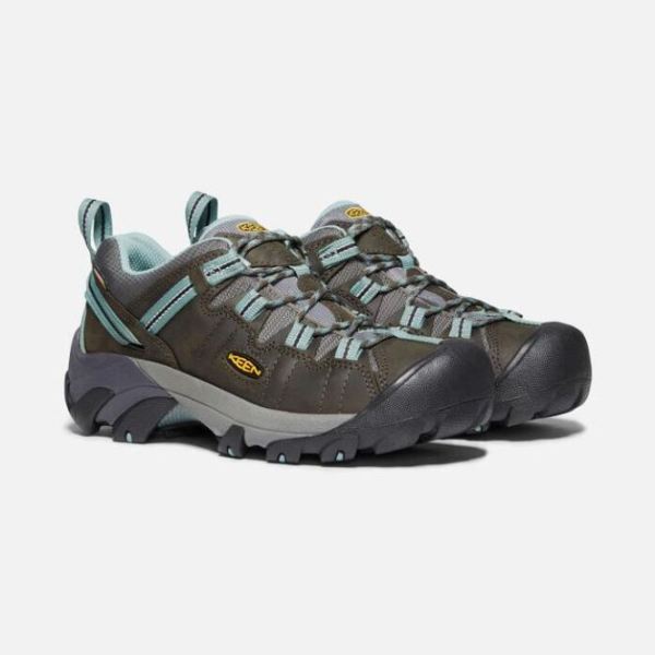 Keen | Women's Targhee II Waterproof-Black Olive/Mineral Blue