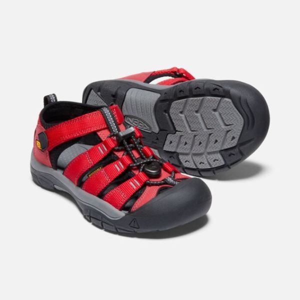 Keen | Big Kids' Newport H2-Ribbon Red/Gargoyle