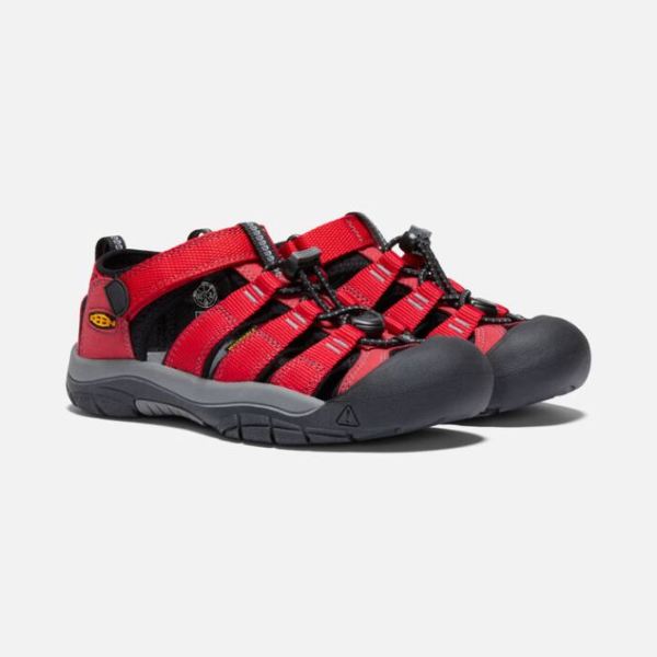 Keen | Big Kids' Newport H2-Ribbon Red/Gargoyle