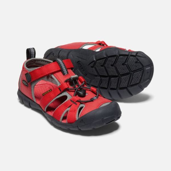 Keen | Big Kids' Seacamp II CNX-RACING RED/GARGOYLE