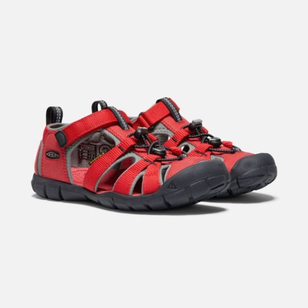 Keen | Big Kids' Seacamp II CNX-RACING RED/GARGOYLE