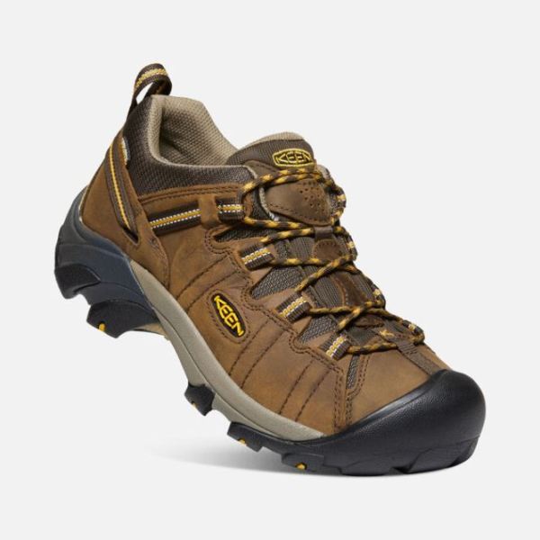 Keen | Men's Targhee II Waterproof Wide-Cascade Brown/Golden Yellow