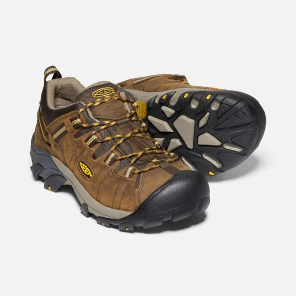 Keen | Men's Targhee II Waterproof Wide-Cascade Brown/Golden Yellow