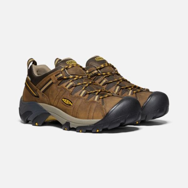 Keen | Men's Targhee II Waterproof Wide-Cascade Brown/Golden Yellow