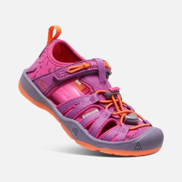 Keen | Little Kids' Moxie Sandal-Purple Wine/Nasturtium