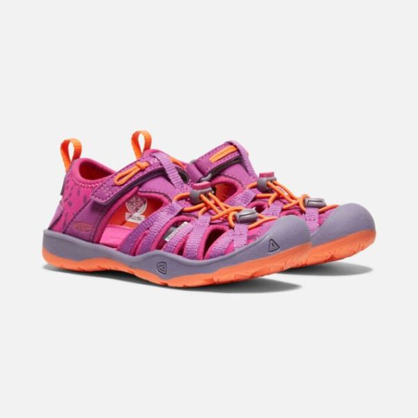 Keen | Little Kids' Moxie Sandal-Purple Wine/Nasturtium