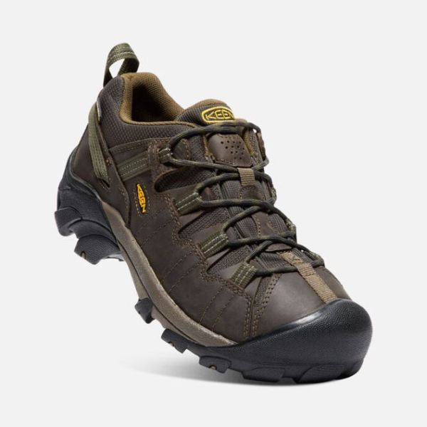 Keen | Men's Targhee II Waterproof-Canteen/Dark Olive