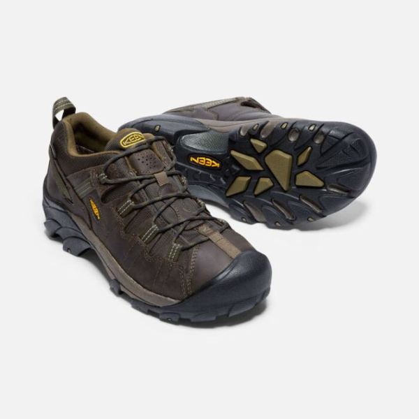 Keen | Men's Targhee II Waterproof-Canteen/Dark Olive