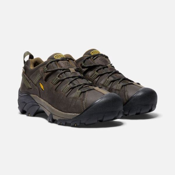 Keen | Men's Targhee II Waterproof-Canteen/Dark Olive