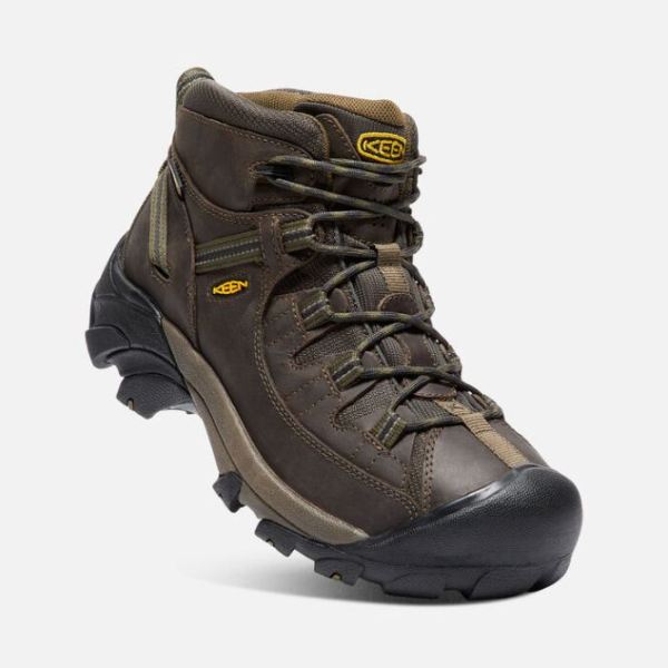 Keen | Men's Targhee II Waterproof Mid-Canteen/Dark Olive