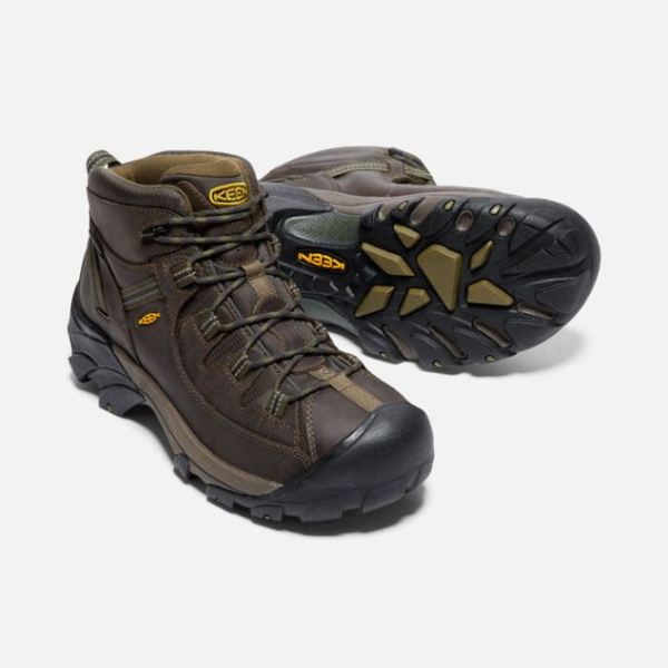 Keen | Men's Targhee II Waterproof Mid-Canteen/Dark Olive