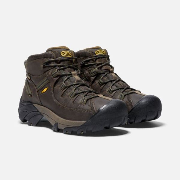 Keen | Men's Targhee II Waterproof Mid-Canteen/Dark Olive