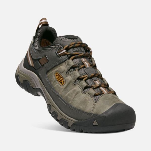 Keen | Men's Targhee III Waterproof-BLACK OLIVE/GOLDEN BROWN