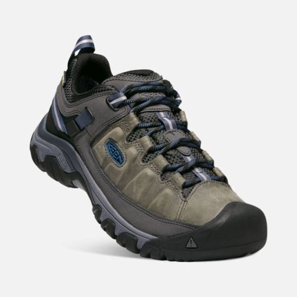 Keen | Men's Targhee III Waterproof-STEEL GREY/CAPTAIN'S BLUE