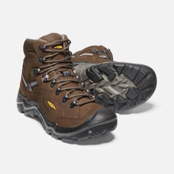 Keen | Men's Durand II Waterproof Boot-CASCADE BROWN/GARGOYLE