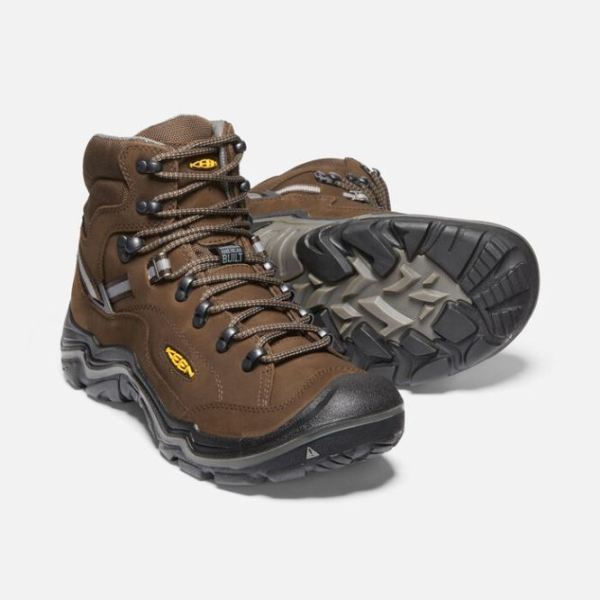 Keen | Men's Durand II Waterproof Boot Wide-CASCADE BROWN/GARGOYLE