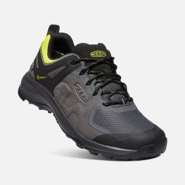 Keen | Men's Explore Waterproof-MAGNET/BRIGHT YELLOW