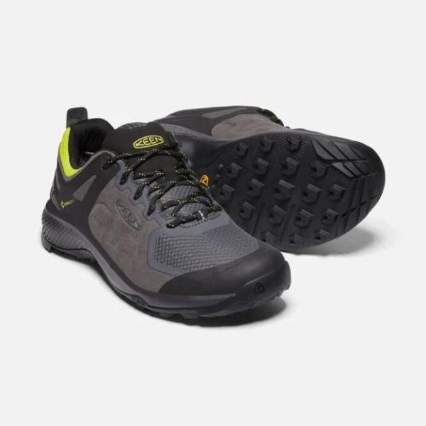 Keen | Men's Explore Waterproof-MAGNET/BRIGHT YELLOW