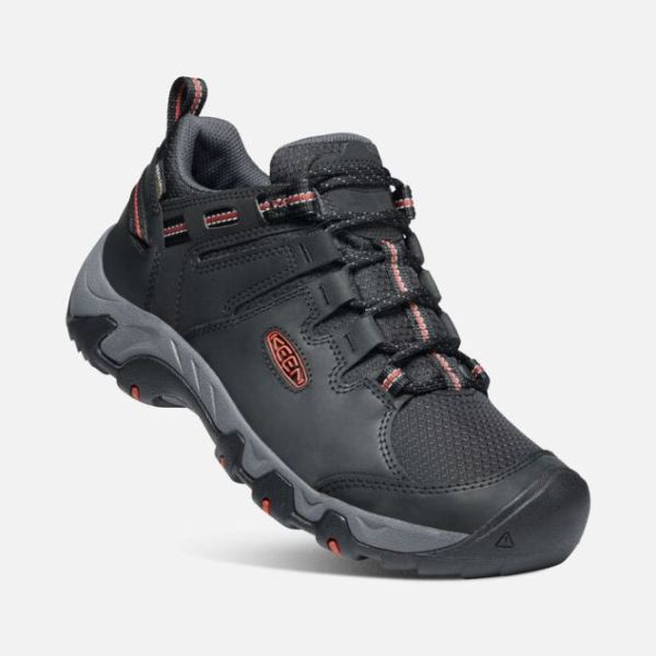 Keen | Men's Steens Waterproof Shoe-Black/Bossa Nova