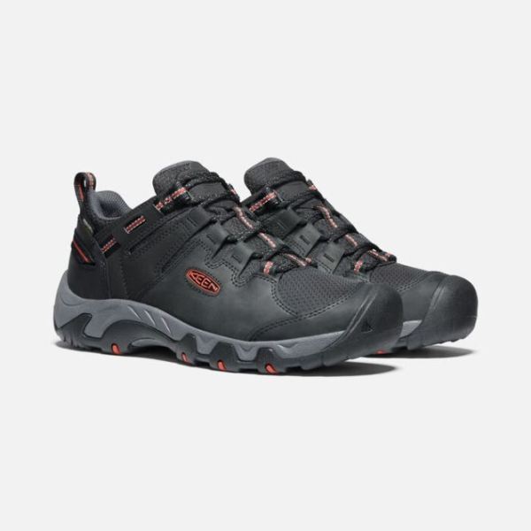 Keen | Men's Steens Waterproof Shoe-Black/Bossa Nova