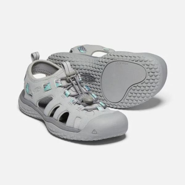 Keen | Women's SOLR Sandal-Light Gray/Ocean Wave