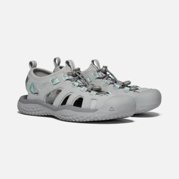 Keen | Women's SOLR Sandal-Light Gray/Ocean Wave