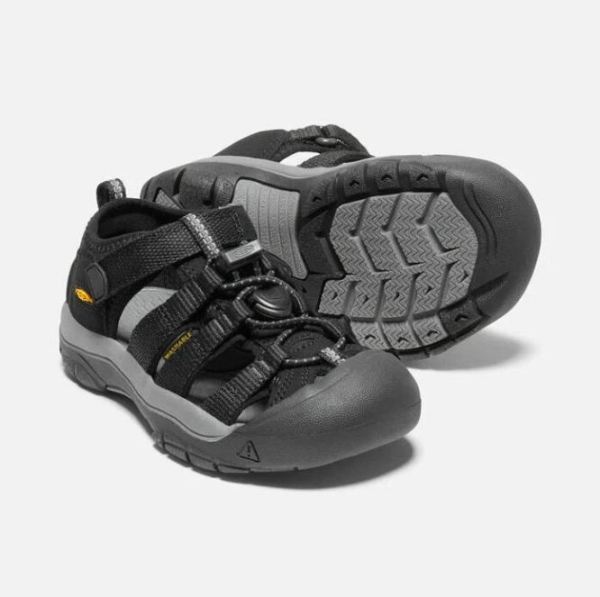 Keen | Little Kids' Newport H2-Black/Keen Yellow