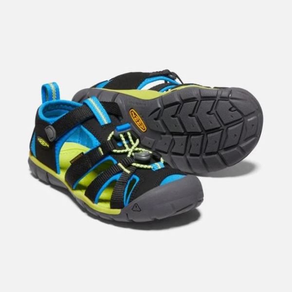 Keen | Big Kids' Seacamp II CNX-Black/Brilliant Blue